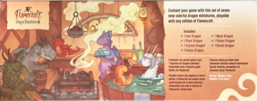 Flamecraft Dragon Miniatures: Series 2  (1-5) board game collectible [Barcode 691835203737] - Main Image 2