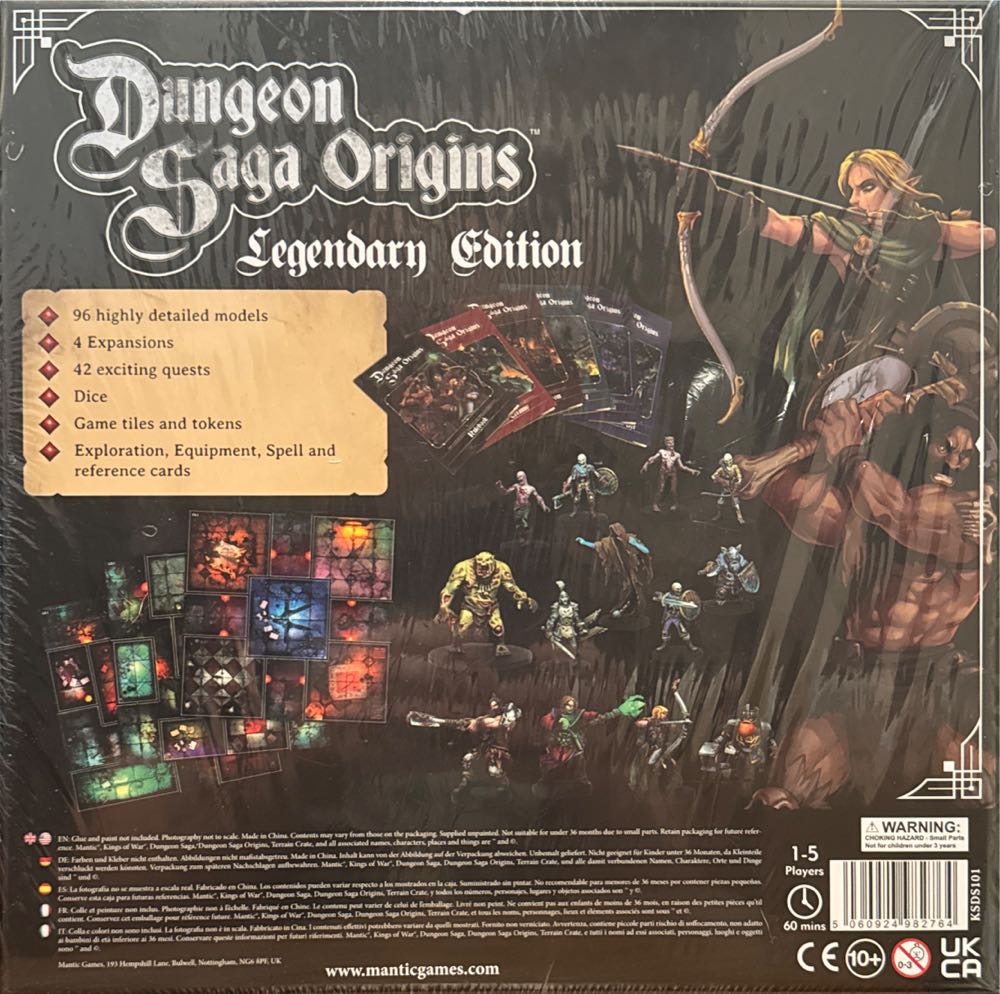 Dungeon Saga Origins: Legendary Edition  (1-5) board game collectible [Barcode 5060924982764] - Main Image 2