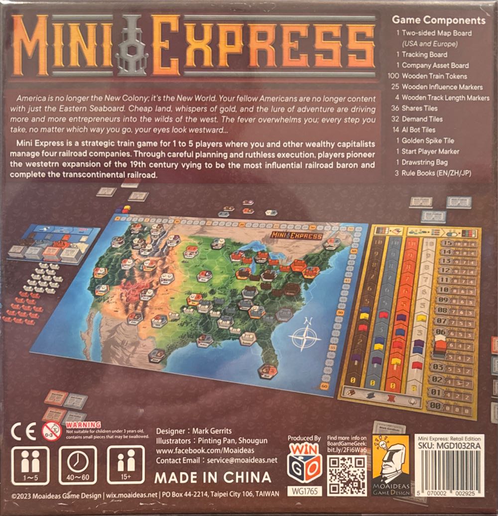 Mini Express  (1-5) board game collectible [Barcode 5070002002925] - Main Image 2