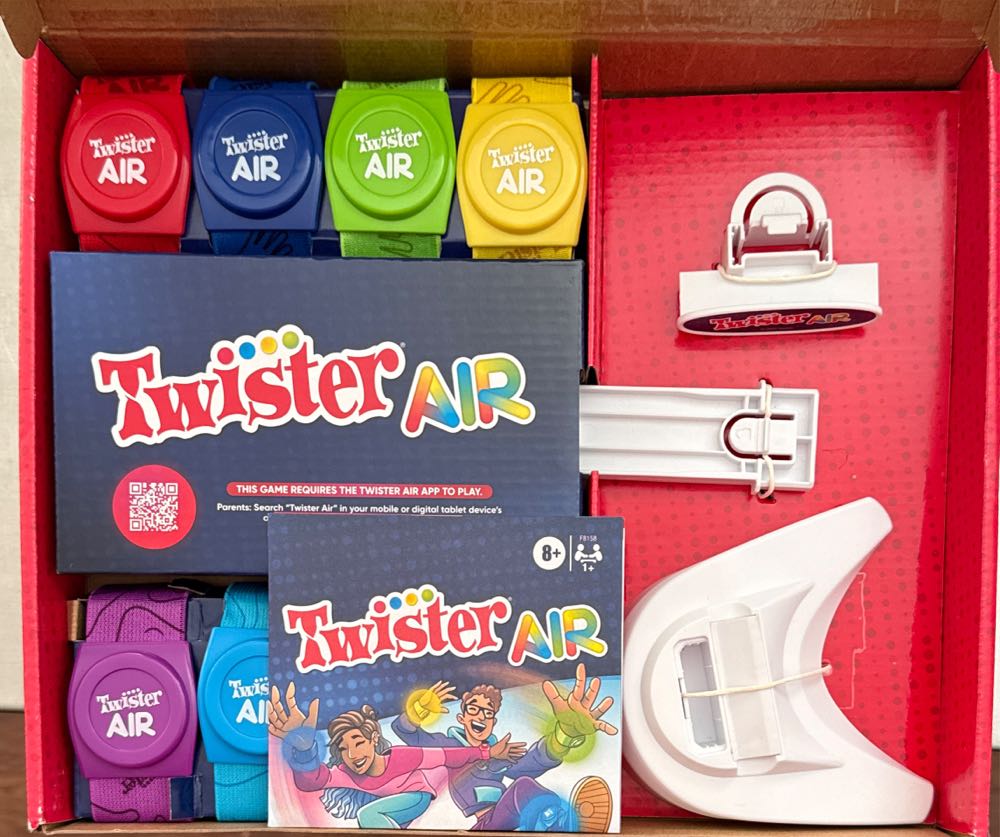 Twister Air Game | Ar APP Play Links To Smart Devices  (1-8) board game collectible [Barcode 195166224404] - Main Image 4