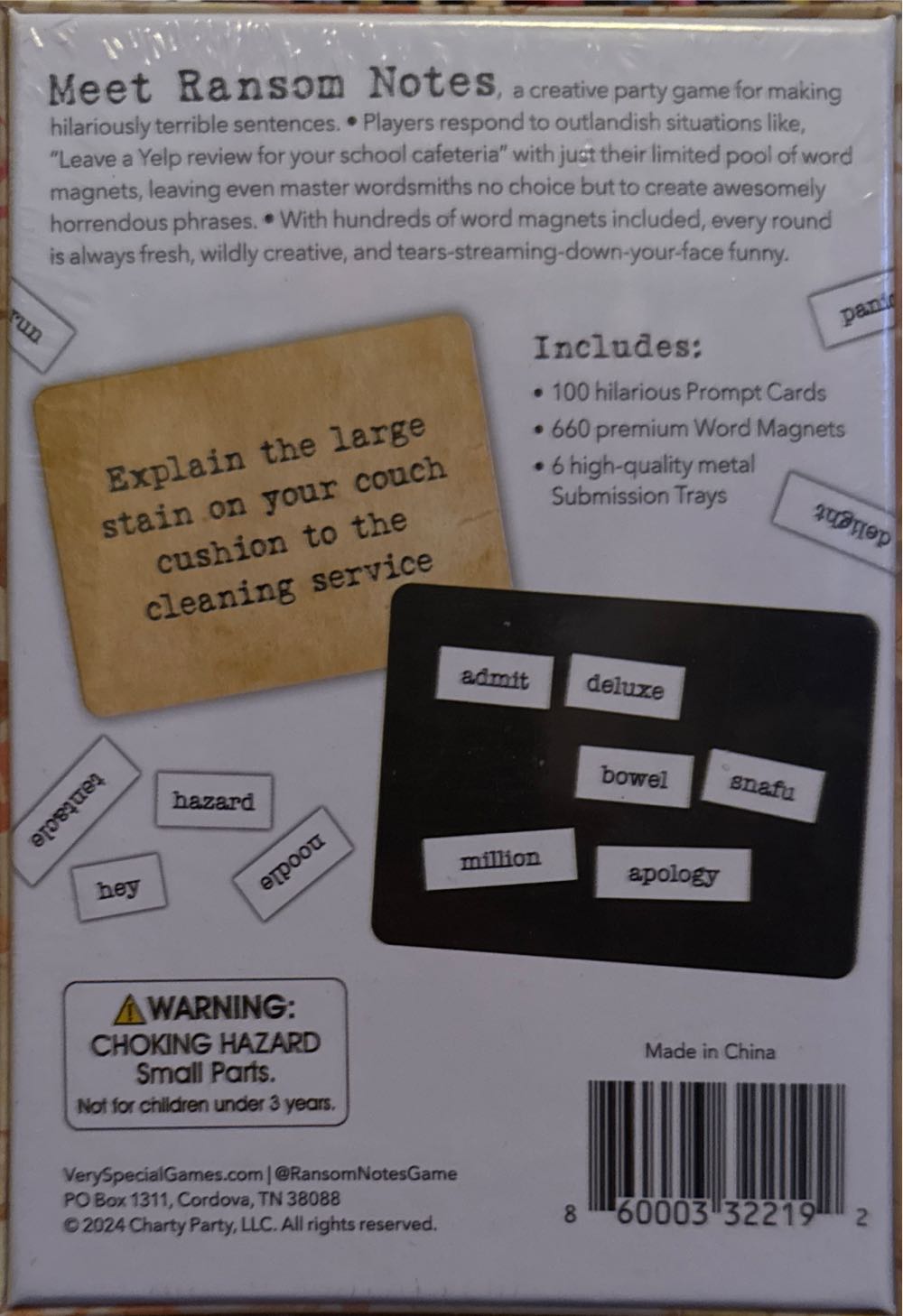 Ransom Notes House Party Edition  (3-6) board game collectible [Barcode 860003322192] - Main Image 2