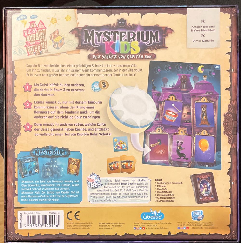 Mysterium Kids: Der Schatz Von Kapitän Buh  (2-6) board game collectible [Barcode 3558380100546] - Main Image 2