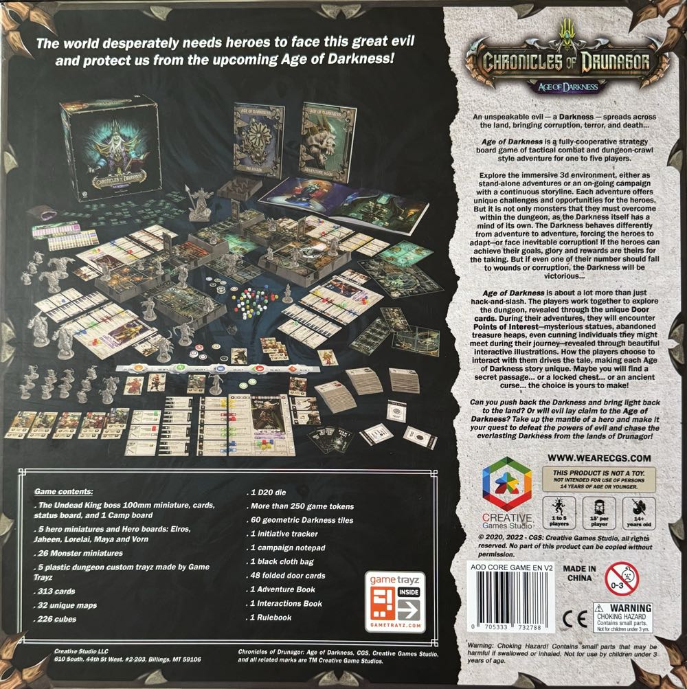 Chronicles Of Drunagor: Age Of Darkness – Reprint  board game collectible [Barcode 705333732788] - Main Image 2