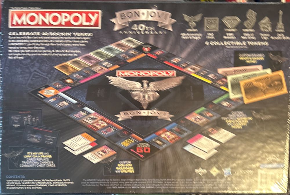 Monopoly: Bon Jovi  (2 To 6) board game collectible - Main Image 2