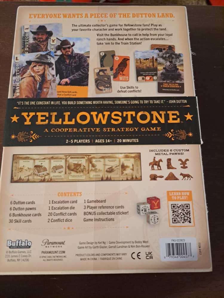 Yellowstone: Protect the Land  (2 - 5) board game collectible [Barcode 079346004577] - Main Image 2