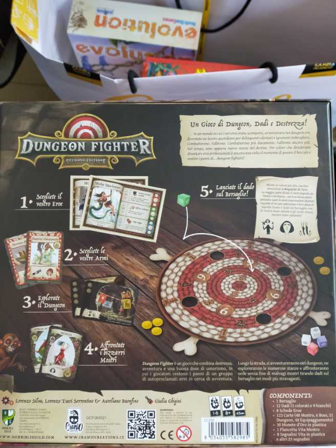 Dungeon Fighter 2nd Edition  (1-6) board game collectible [Barcode 8034055582985] - Main Image 2