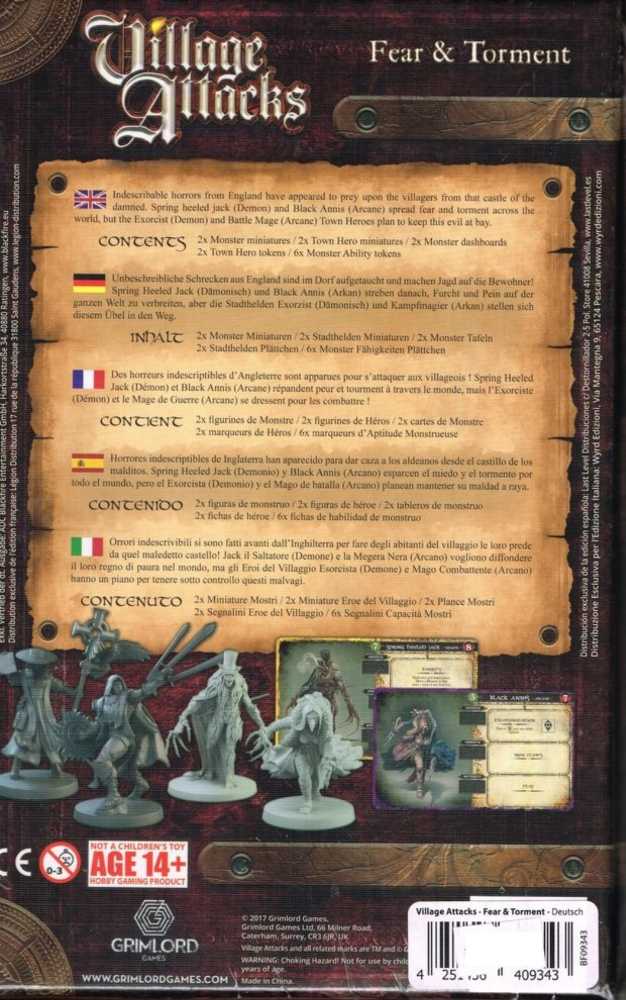 Village Attacks: Fear & Torment  (1-5) board game collectible [Barcode 700461881537] - Main Image 2