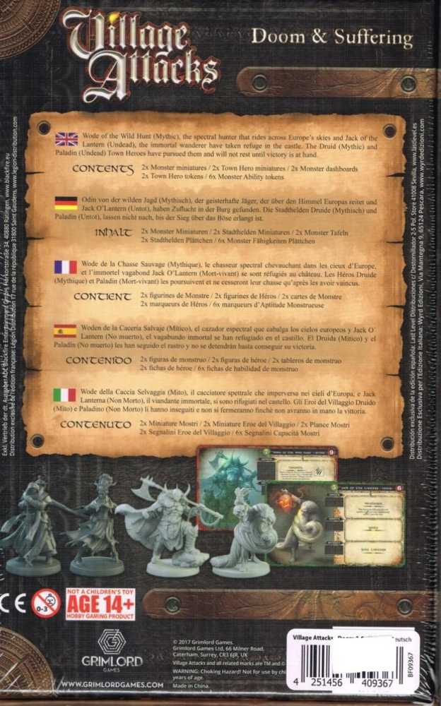 Village Attacks: Doom & Suffering  (1-5) board game collectible [Barcode 700461881551] - Main Image 2