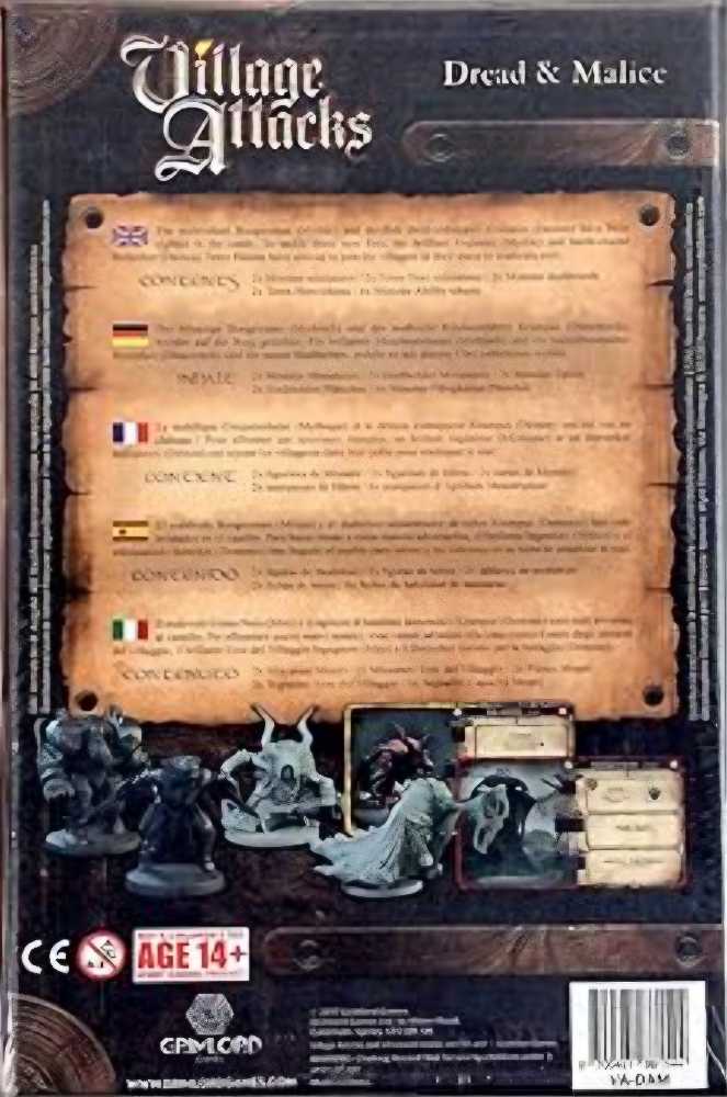 Village Attacks: Dread & Malice  (1-5) board game collectible [Barcode 700461881544] - Main Image 2
