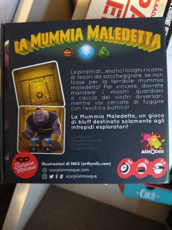 La Mummia Maledetta  (2-6) board game collectible [Barcode 355838004516] - Main Image 2