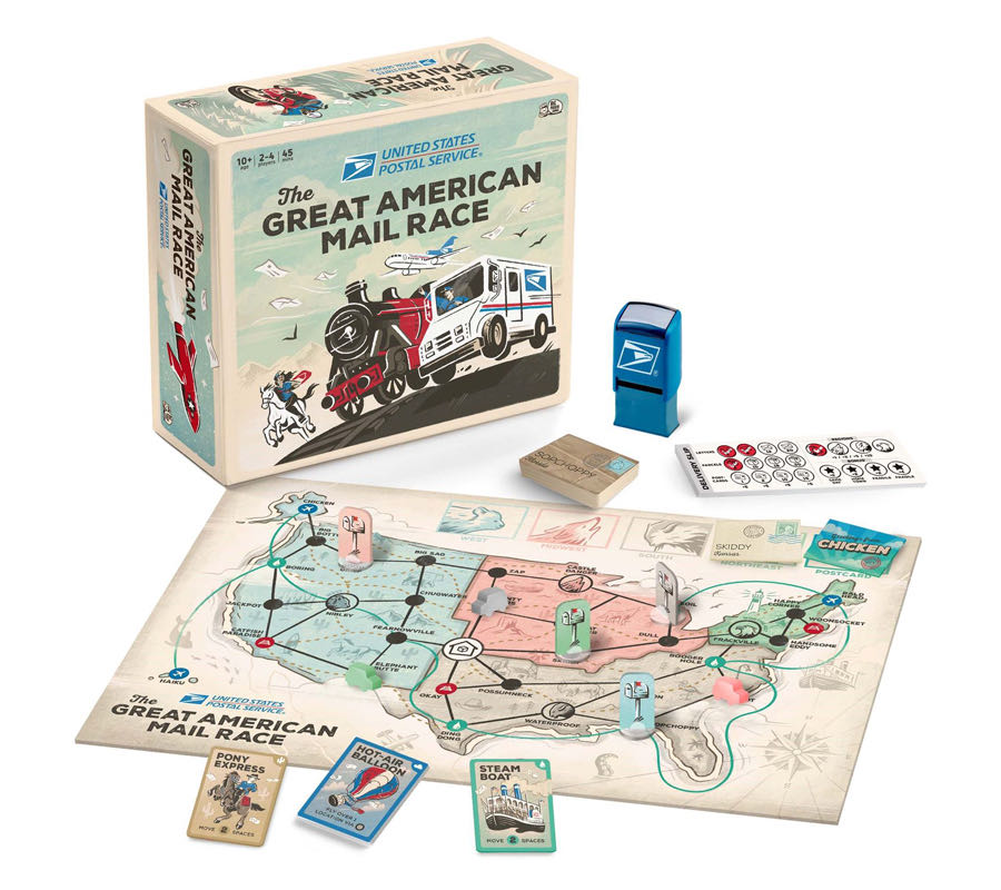 USPS: The Great American Mail Race  (2-4) board game collectible [Barcode 759751900274] - Main Image 3