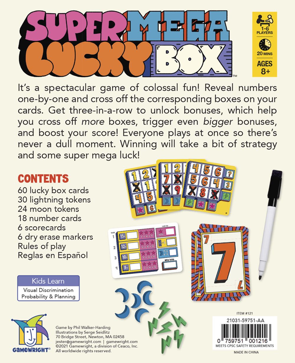Super Mega Lucky Box  (1-6) board game collectible [Barcode 0759751001216] - Main Image 3