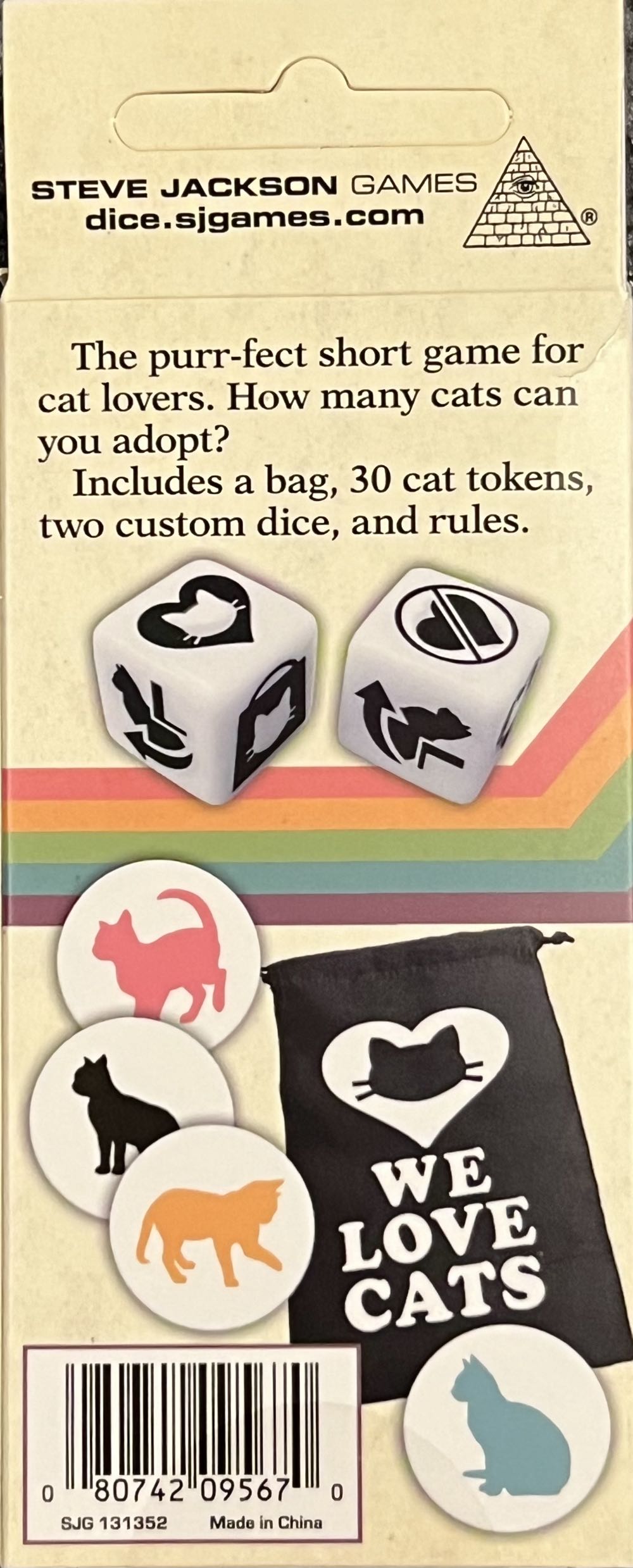 We Love Cats  (3-6) board game collectible [Barcode 080742095670] - Main Image 2