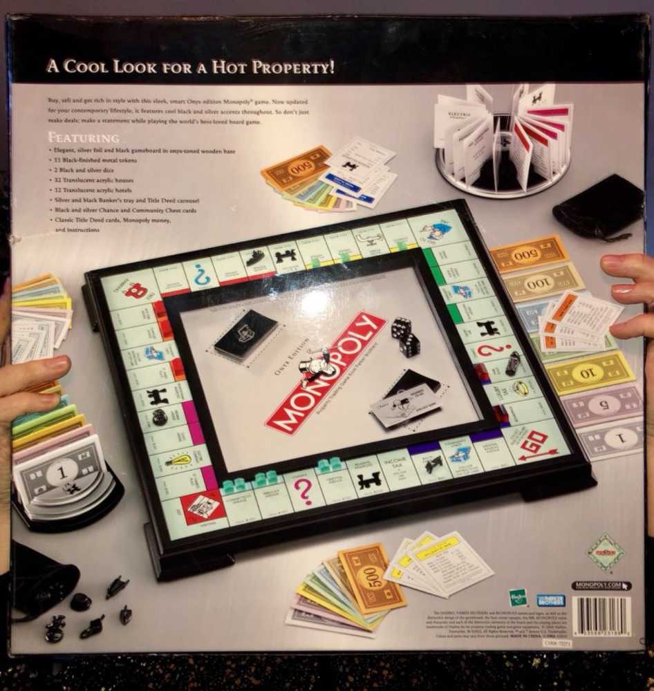 Monopoly Onyx Edition Barnes & Noble Exclusive  board game collectible - Main Image 4