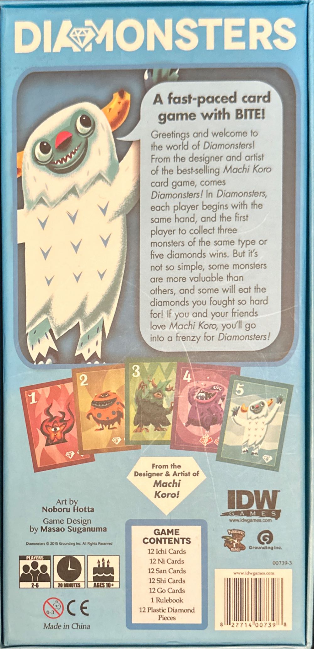 Diamonsters Card Game  board game collectible [Barcode 827714007398] - Main Image 2