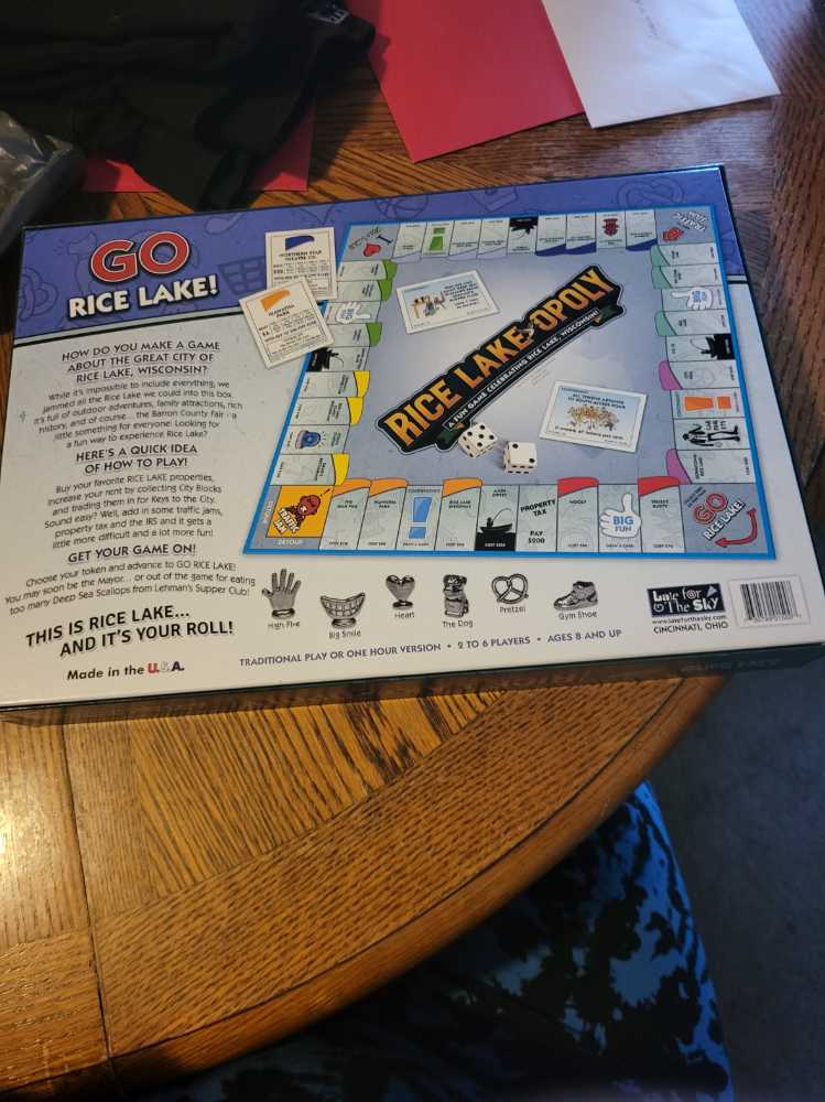 Rice Lake Opoly   board game collectible [Barcode 730799015007] - Main Image 2