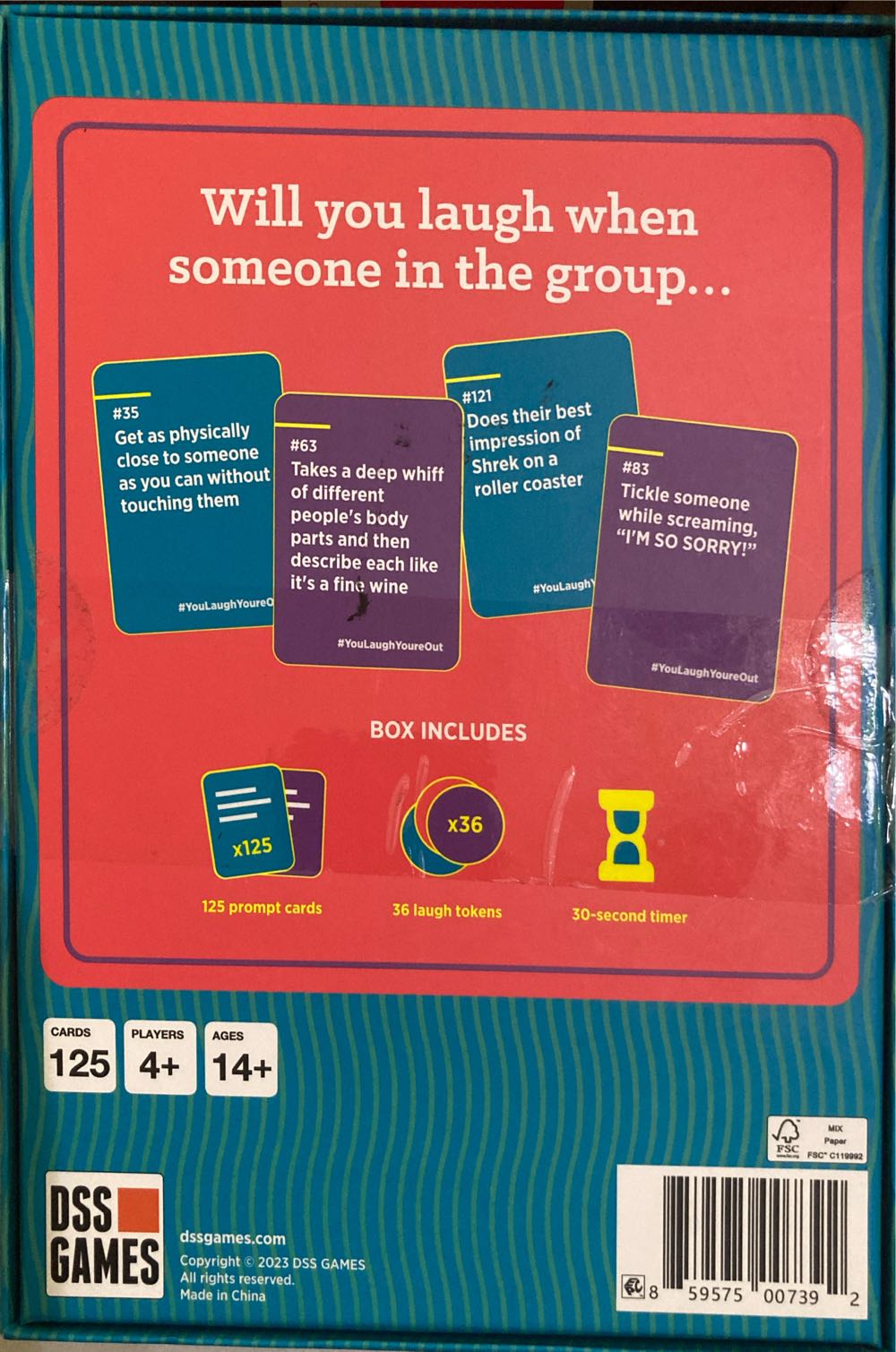 You Laugh You’re Out  (4+) board game collectible [Barcode 859575007392] - Main Image 2