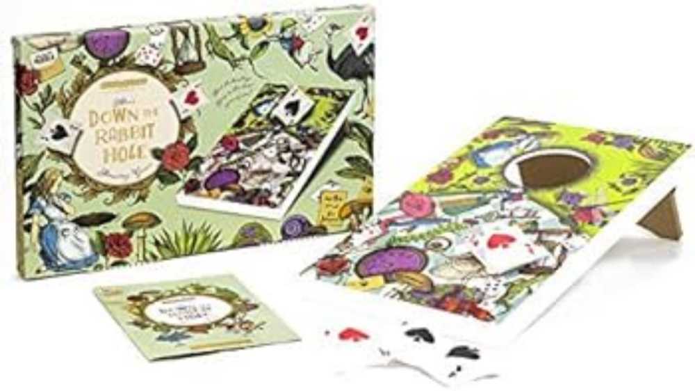 Alice’s Down The Rabbit Hole Cornhole  board game collectible - Main Image 2