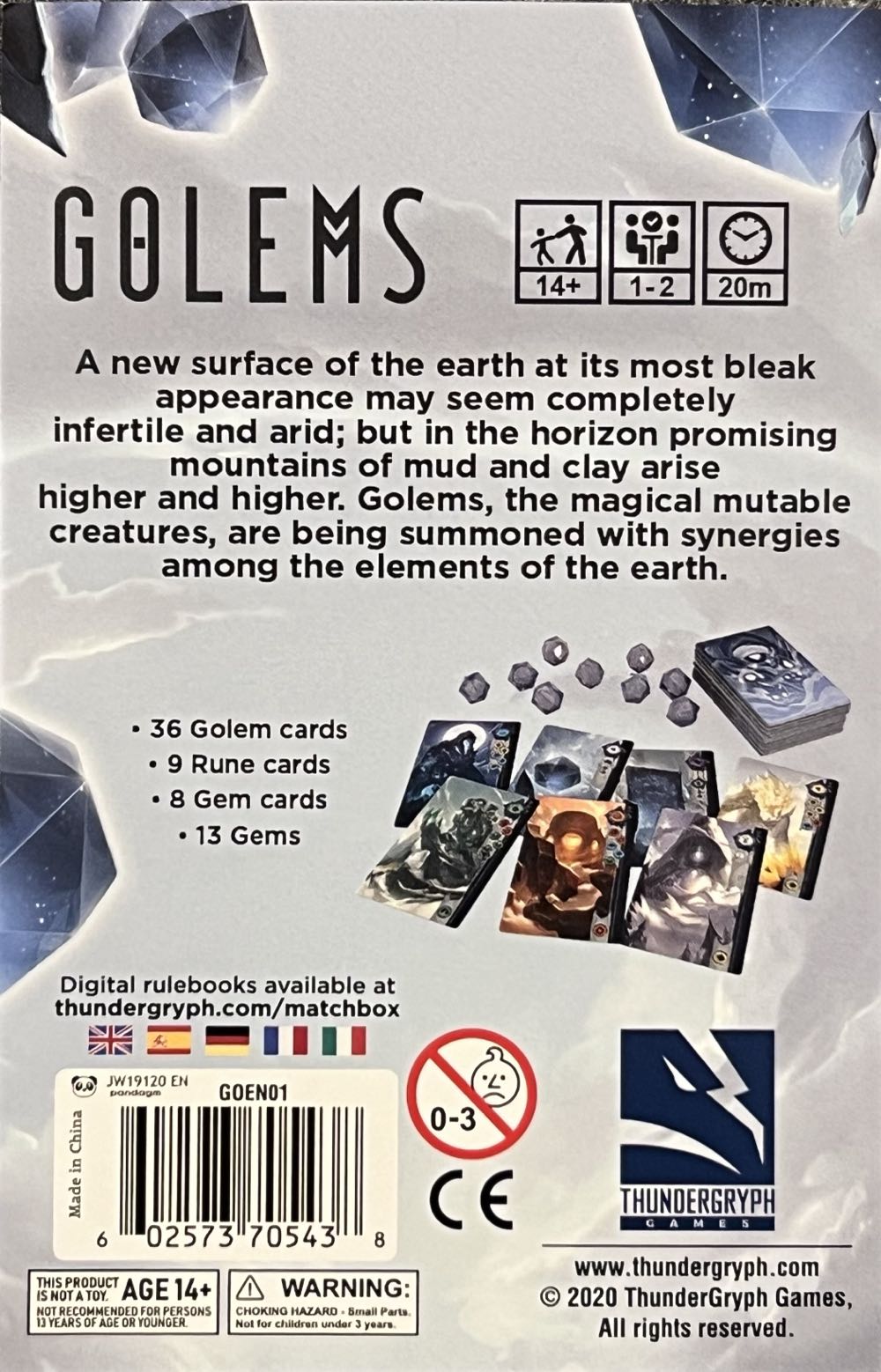 Golems  (1-2) board game collectible [Barcode 602573705438] - Main Image 2