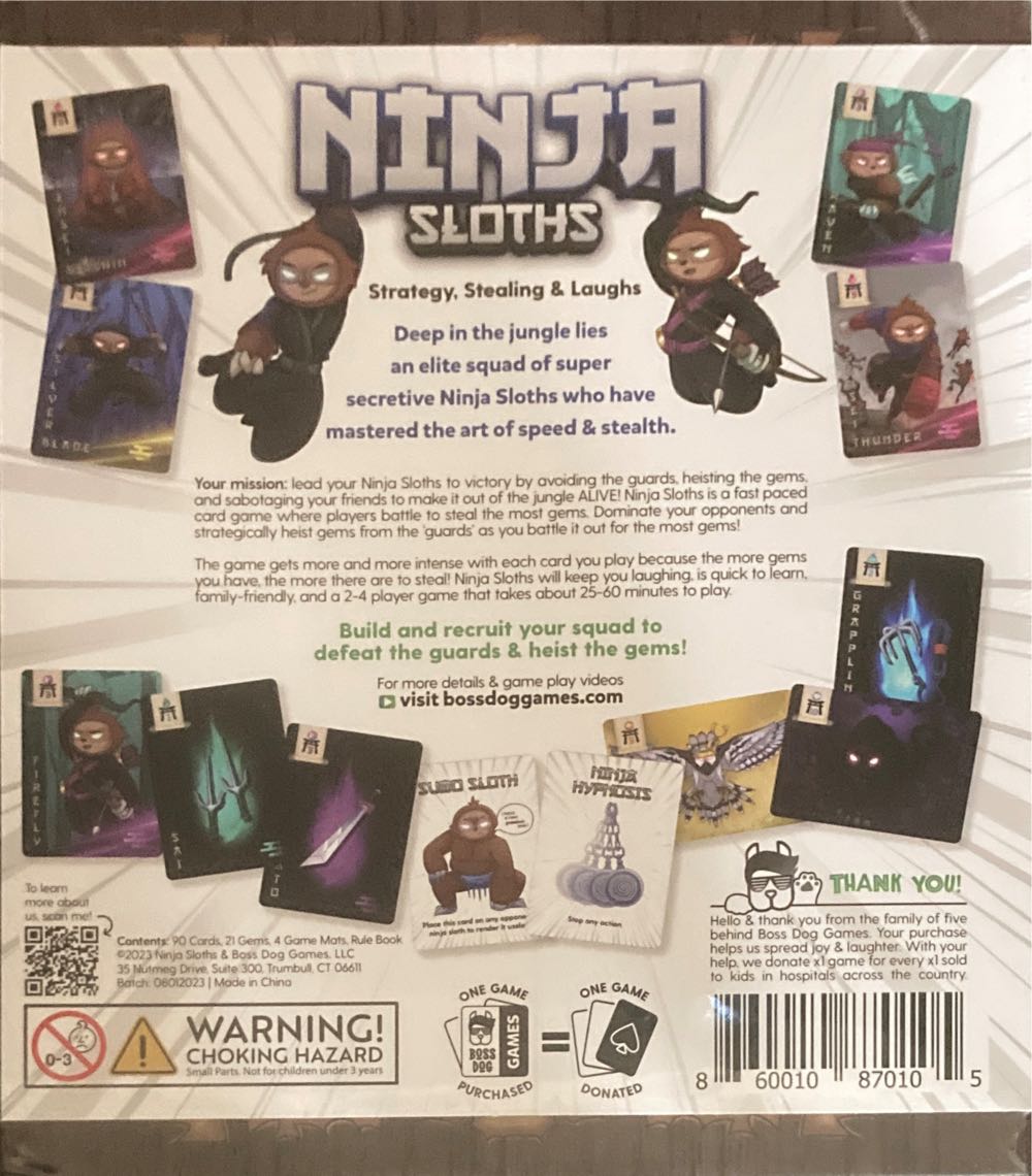 Ninja Sloths (Kickstarter Exclusive version)  (2-4) board game collectible [Barcode 860010870105] - Main Image 2