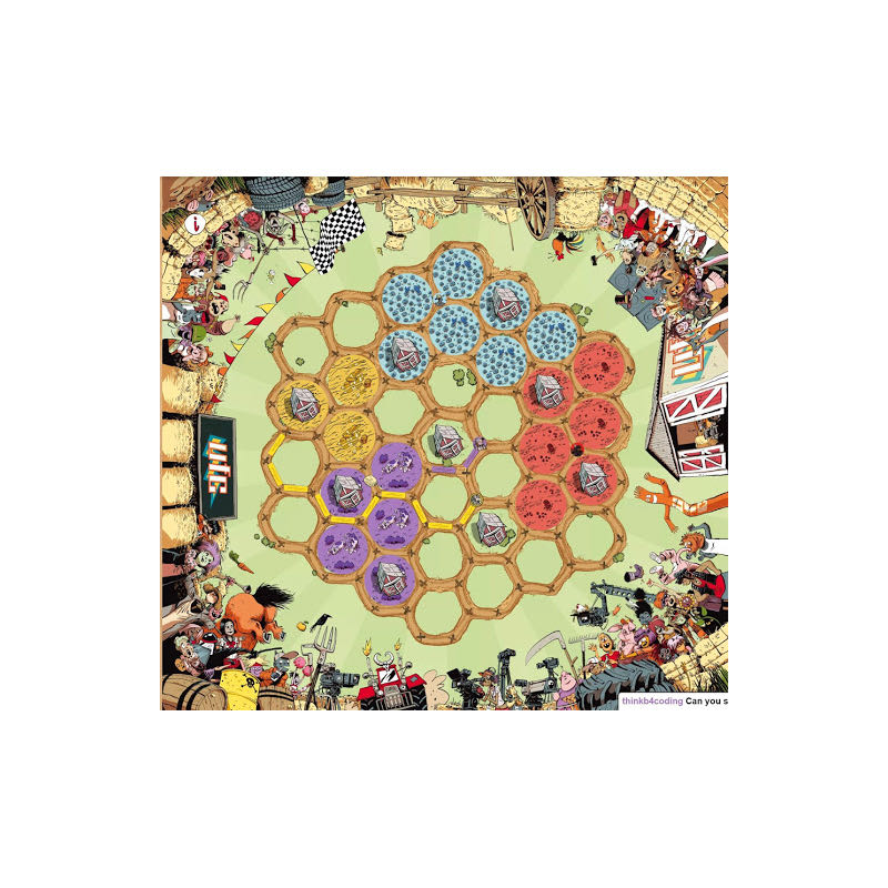 Crazy Farmers And The Clôtures Électriques  (1-4) board game collectible - Main Image 2