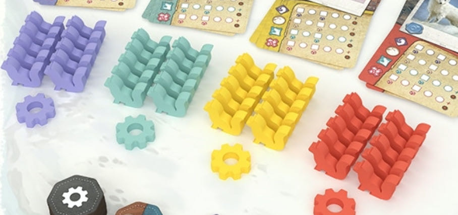 The Fox Experiment: Wooden Fox Meeples  (1-6) board game collectible [Barcode 850029278788] - Main Image 4