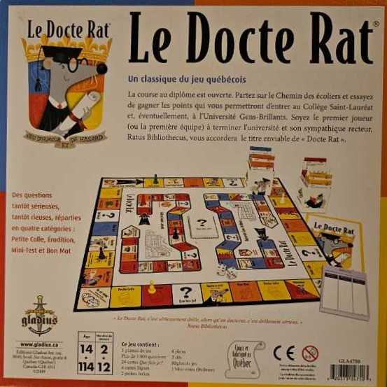 Le Docte Rat  board game collectible [Barcode 620373047503] - Main Image 2