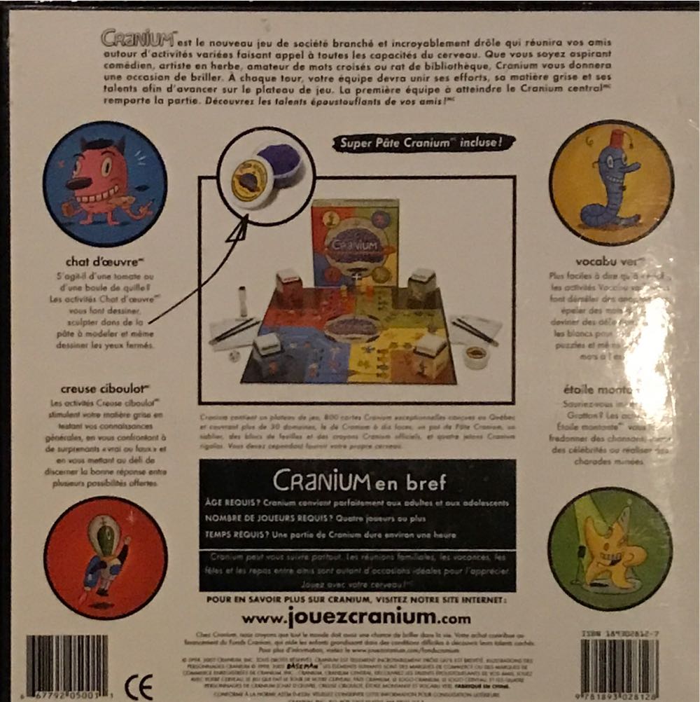 Cranium  board game collectible [Barcode 9781893028128] - Main Image 2
