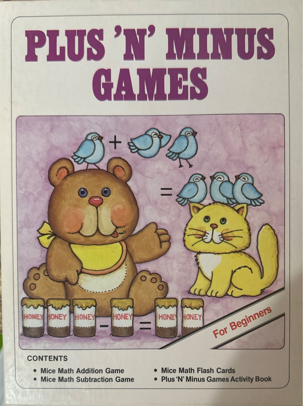 Math - Plus ‘N’ Minus Games  board game collectible - Main Image 1