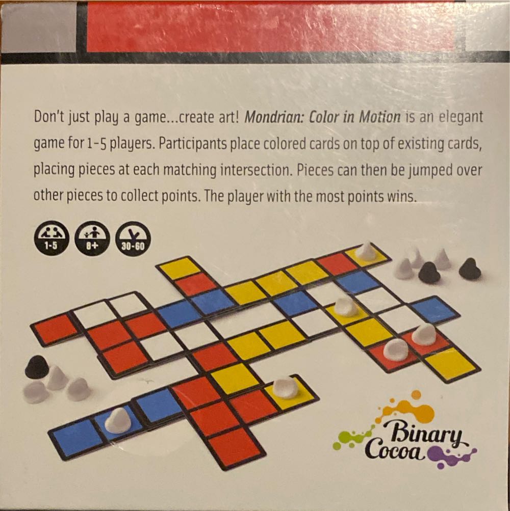 Mondrian  (1-5) board game collectible [Barcode 619185696894] - Main Image 2