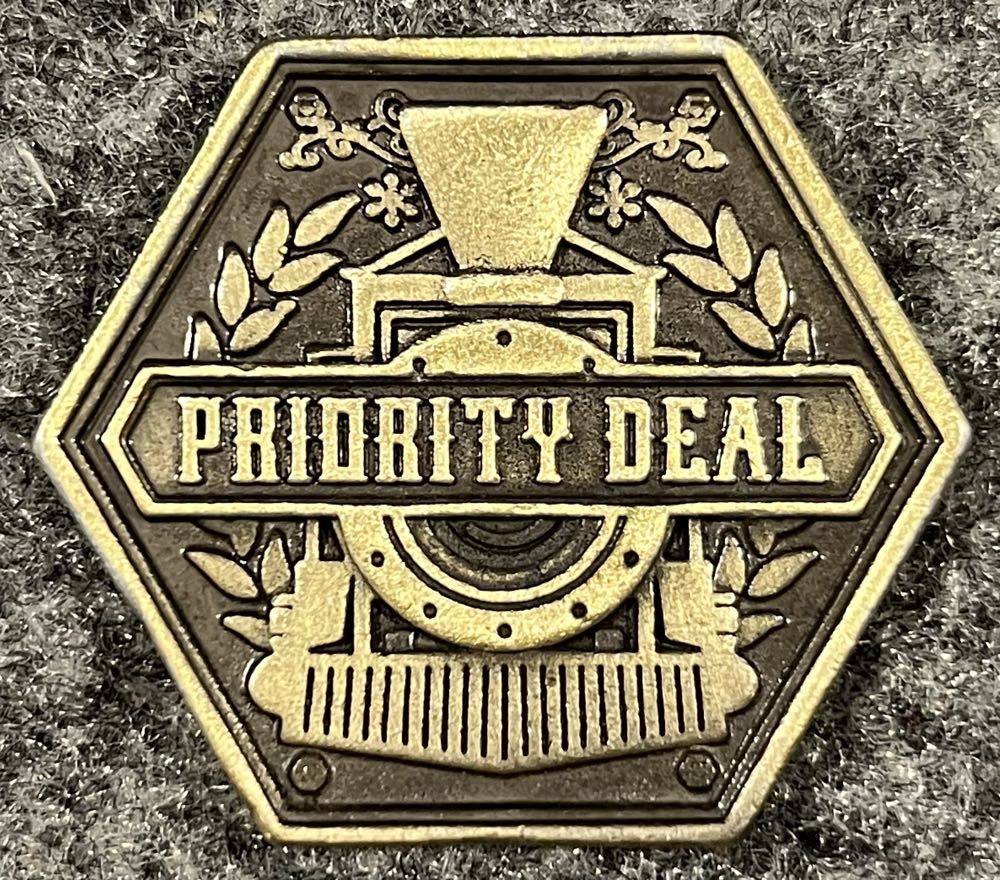 Mini Express: Metal Priority Deal Coin  board game collectible [Barcode 790757739185] - Main Image 2