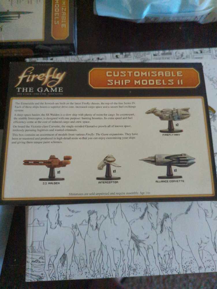 Firefly The Game: Customizable Ship Models Ii  board game collectible [Barcode 9420020229464] - Main Image 2