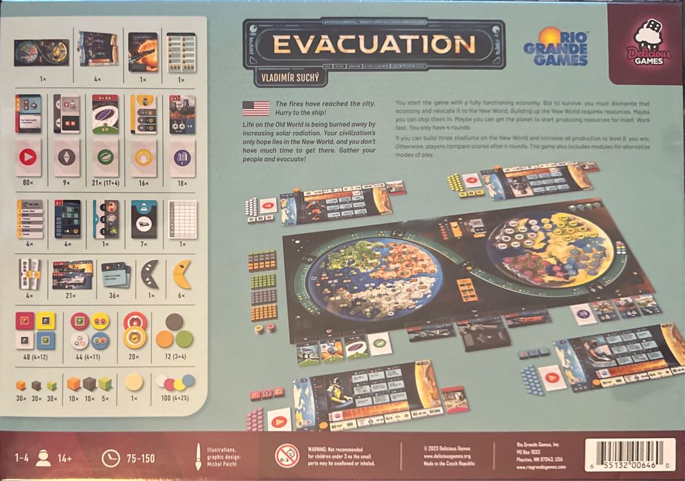 Evacuation  (1-4) board game collectible [Barcode 655132006460] - Main Image 2