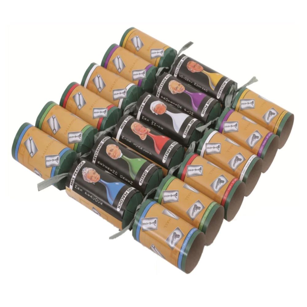 Cluedo Seasonal (2023): 6 CHRISTMAS CRACKERS with the CLASSIC DETECTIVE GAME  (3-6) board game collectible [Barcode 5012213548809] - Main Image 2