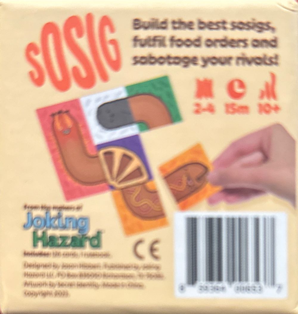 Sosig  (2-4) board game collectible [Barcode 859364006537] - Main Image 2