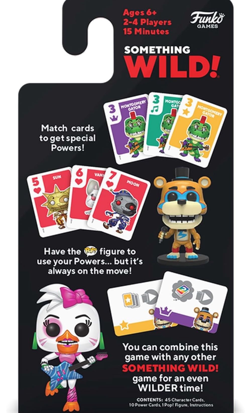 Funko Something Wild! Five Nights at Freddy’s Security Breach with Glamrock Freddy Pocket Pop! Card Game  (2-4) board game collectible - Main Image 2