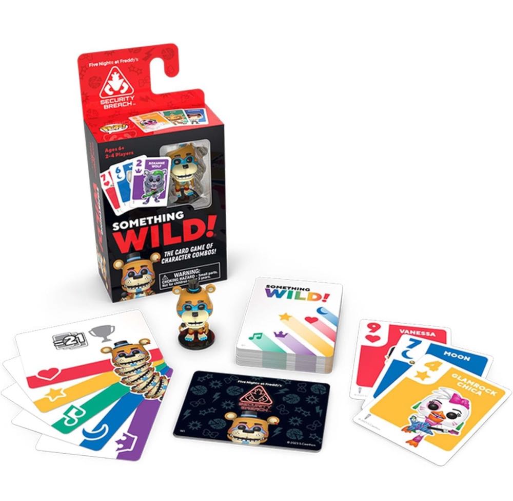 Funko Something Wild! Five Nights at Freddy’s Security Breach with Glamrock Freddy Pocket Pop! Card Game  (2-4) board game collectible - Main Image 3