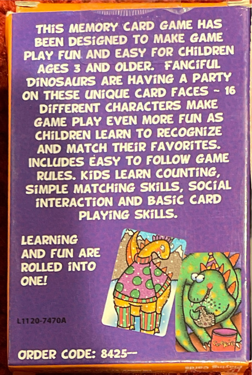 Memory Match Card Game  board game collectible - Main Image 2