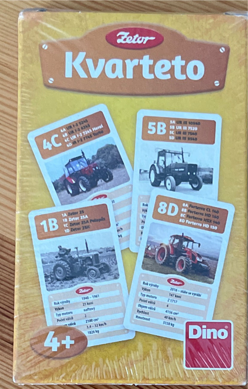 Dino Hra Kvarteto Dino Zetor Kvarteto Zetor Karty  board game collectible [Barcode 8590878605947] - Main Image 2