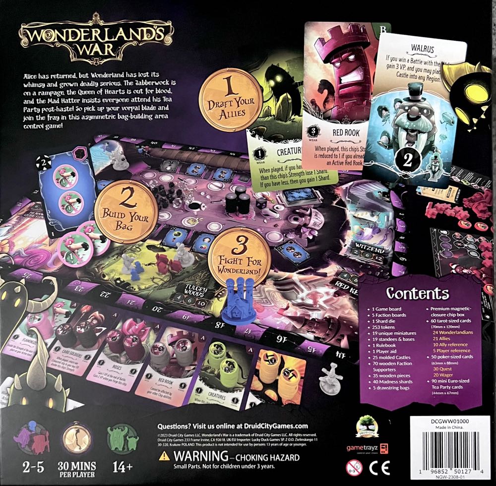 Wonderland’s War (Deluxe Edition)  (1 2 3 4 5) board game collectible [Barcode 196852501274] - Main Image 2