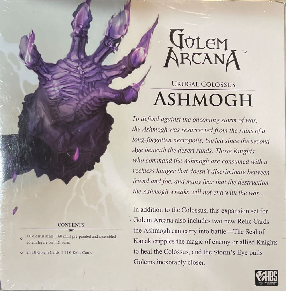 Golem Arcana Urugal Colossus Ashmogh  board game collectible [Barcode 855437005605] - Main Image 2