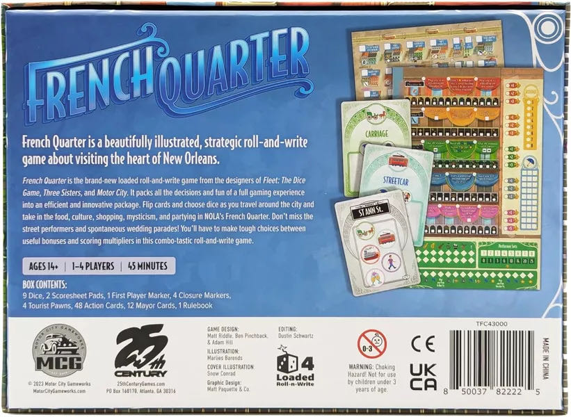 French Quarter  (1-4) board game collectible [Barcode 850037822225] - Main Image 2