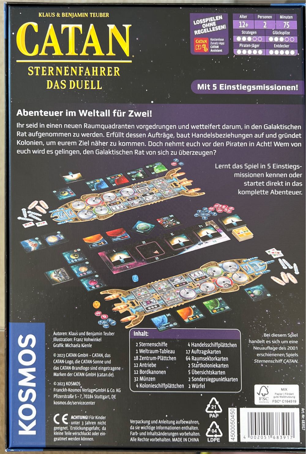 Catan - Sternenfahrer - Das Duell  (2) board game collectible [Barcode 4002051683917] - Main Image 2