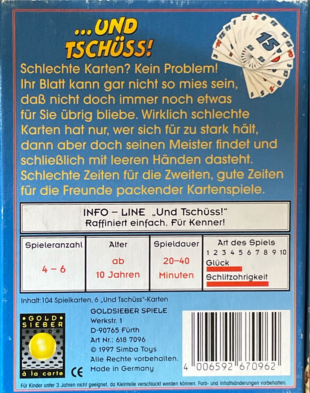 …und Tschüss  (4-6) board game collectible - Main Image 2