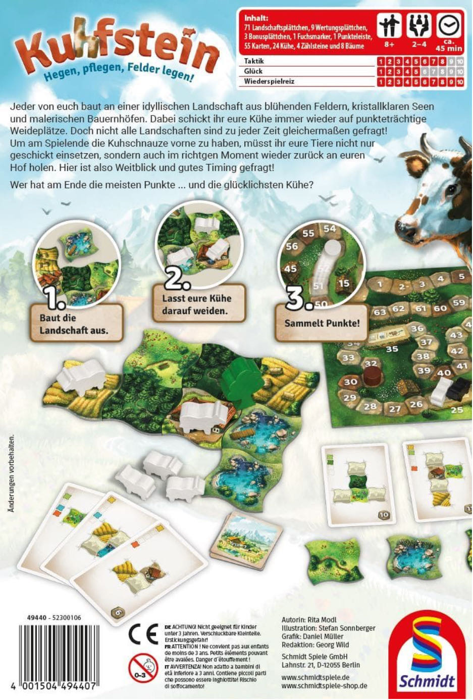 Schmidt Family Game 49440 Board Card  (2-4) board game collectible [Barcode 4001504494407] - Main Image 2