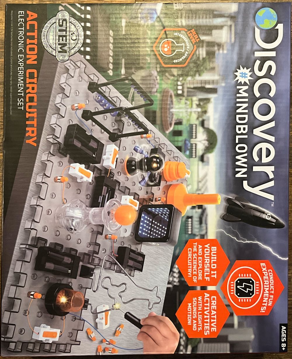 Discovery #mindblown Action Circuitry Electronic Experiment Stem Set Build-it-yourself Engineering Toy Kit Explore The Science Of Lights Sounds & Motion 6 Experiments Great Gift For Kids Ages 8  board game collectible [Barcode 843479117202] - Main Image 2