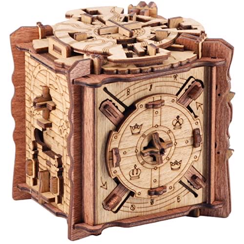 Idventure Cluebox The Trial Of Camelot Escape Room Game Puzzle Box 3d Wooden Puzzle Sequential Puzzle 3d Puzzles For Adults Brain Teaser Birthday Gift Gadget For Men Money Box  board game collectible [Barcode 4270003036979] - Main Image 1