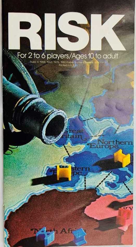 Risk  (2-6) board game collectible [Barcode 073000000448] - Main Image 4