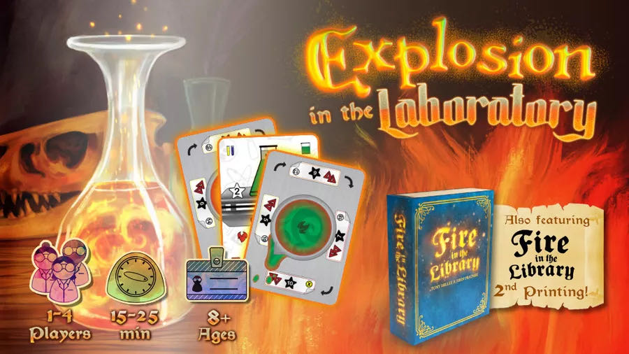 Explosion in the Laboratory  (1-4) board game collectible [Barcode 694536789258] - Main Image 4