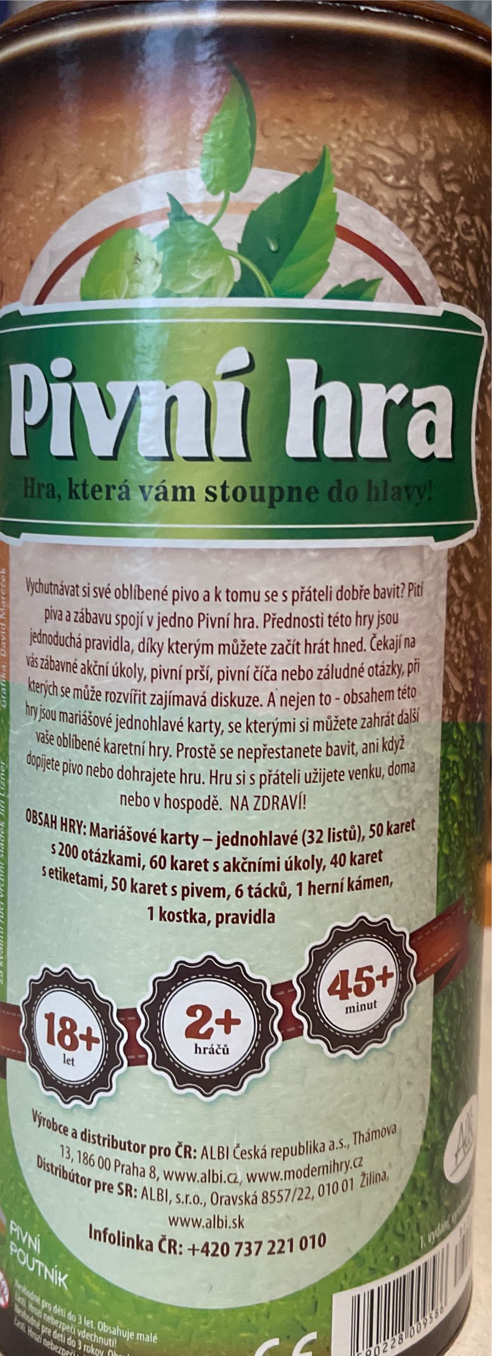 Pivní Hra Hry Gf:  (2+) board game collectible [Barcode 8590228009586] - Main Image 2